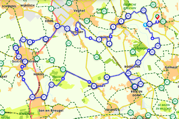 Historische fietsroute